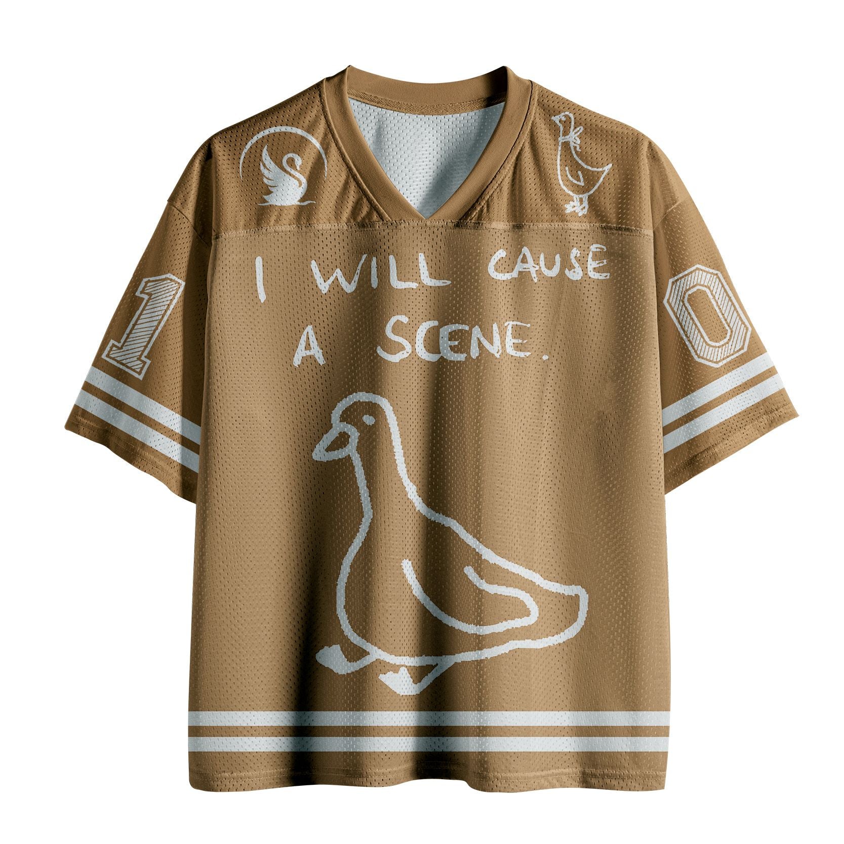Funny Goose Mesh Jersey for Summer Vacation