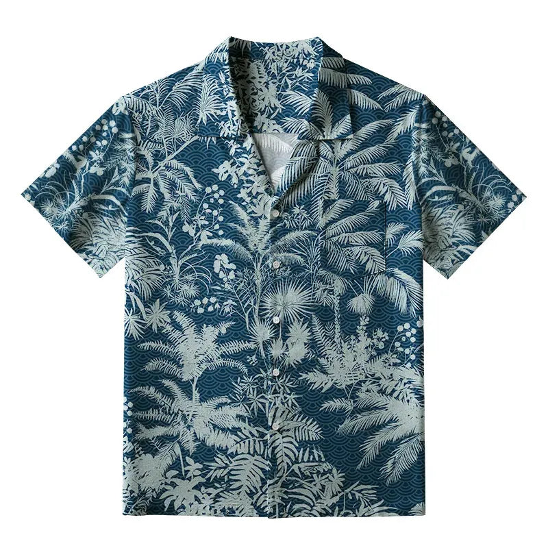 Kyoto Lion Aloha Shirt for Summer