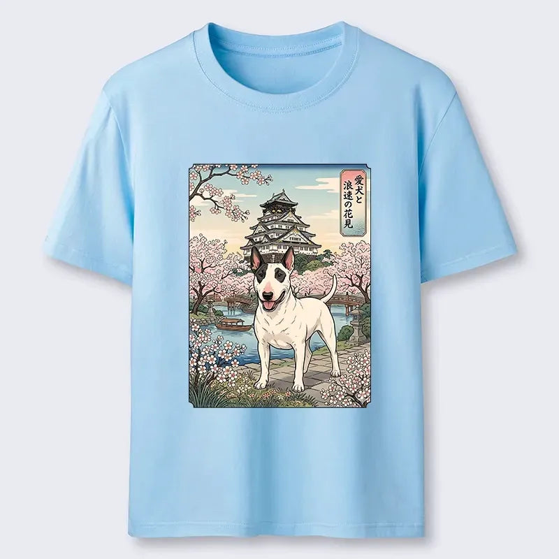 Japanese Ukiyo-e Bull Terrier T-Shirt