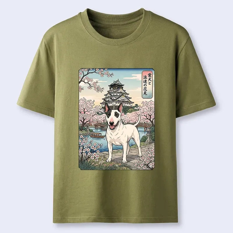 Japanese Ukiyo-e Bull Terrier T-Shirt