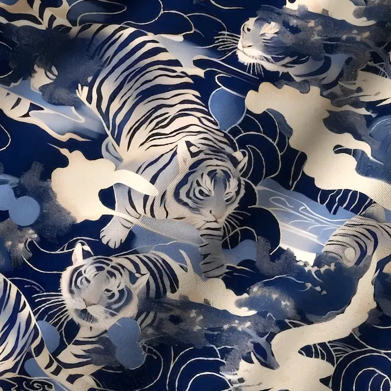 Vintage Tiger Wave Shirt Free Shipping