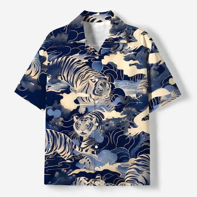 Trending Japanese Ukiyo-e Tiger Shirt