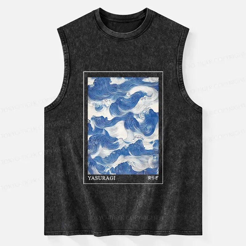 Japanese retro art tank top for summer