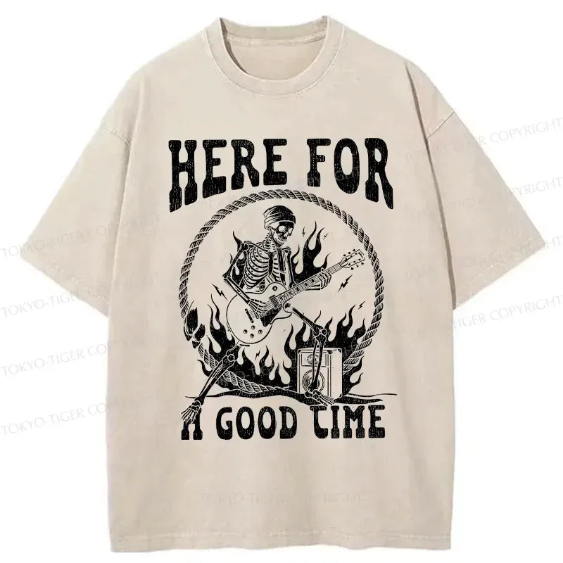 Funny Washed T-Shirt for Daily Wear