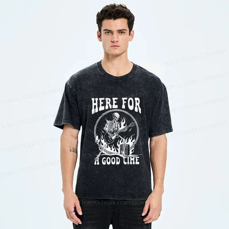 Kyoto-Lion Rock Skull Tee Casual Gift Idea