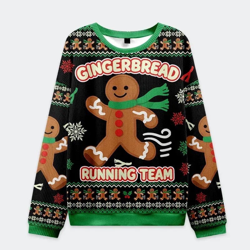 kyoto lion running gingerbread man sweatshirt