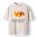 Kyoto-Lion Goldfish Listening To Music Washed T-Shirt