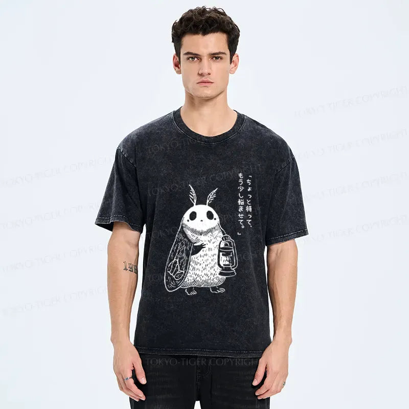 Washed Japanese T-Shirt for Daily Wear