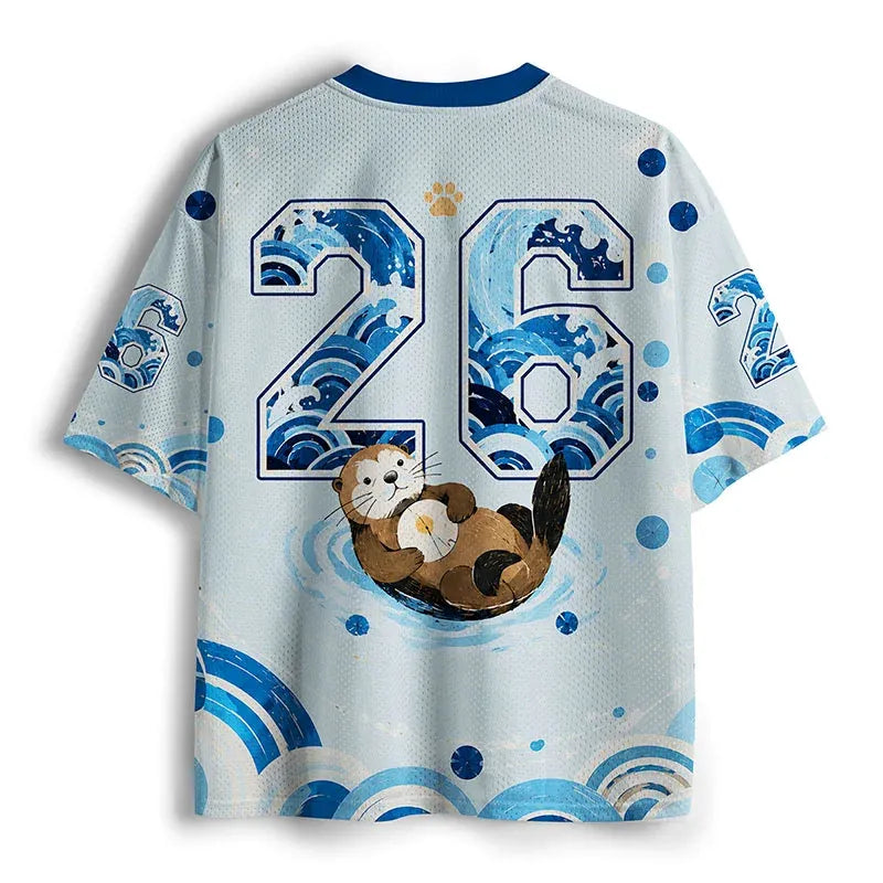 Kyoto-Lion Cute Otter Mesh Jersey
