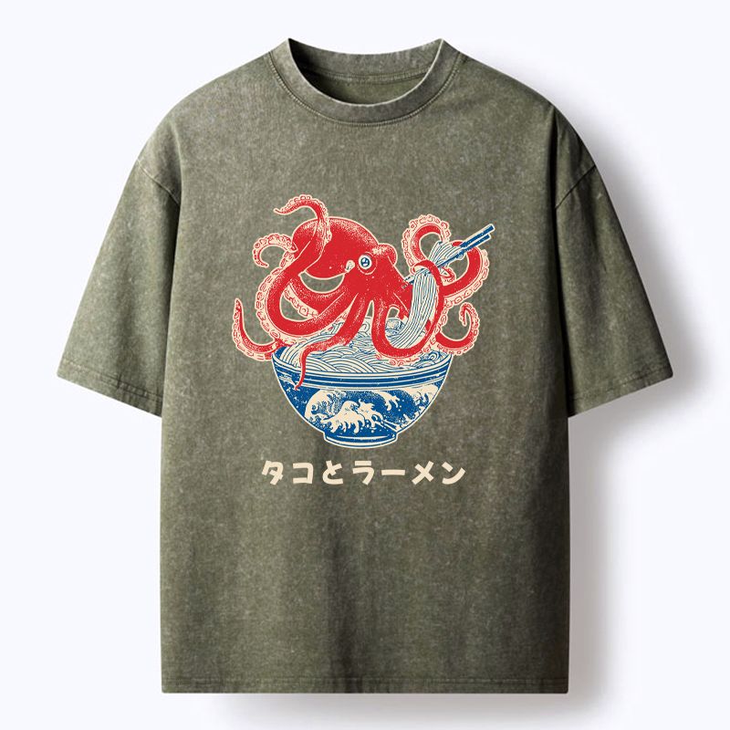 Kyoto Lion Washed T-Shirt for Daily Wear