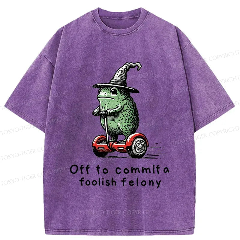 Japanese Frog Riding Balance Scooter T-Shirt