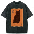 Unisex Cat T-Shirt for Streetwear
