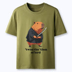 Samurai Capybara T-Shirt for Daily Wear
