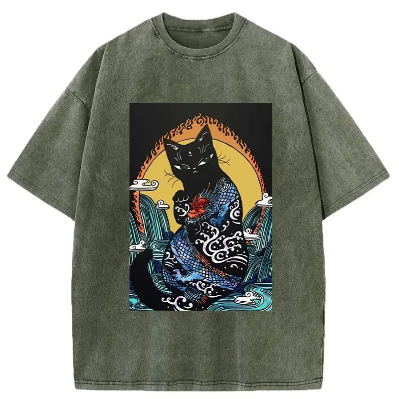 kyoto lion dragon tee for streetwear
