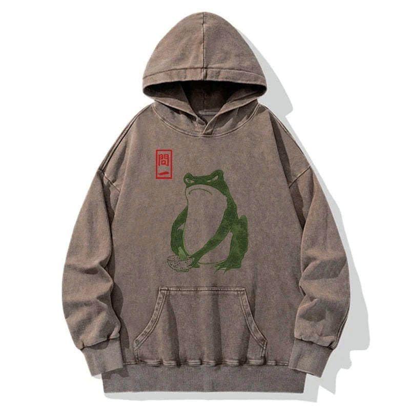 kyoto lion washed hoodie for daily wear