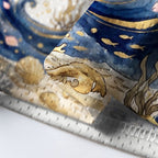 Kyoto-Lion Japanese Ink Blue Octopus Art Mesh Jersey