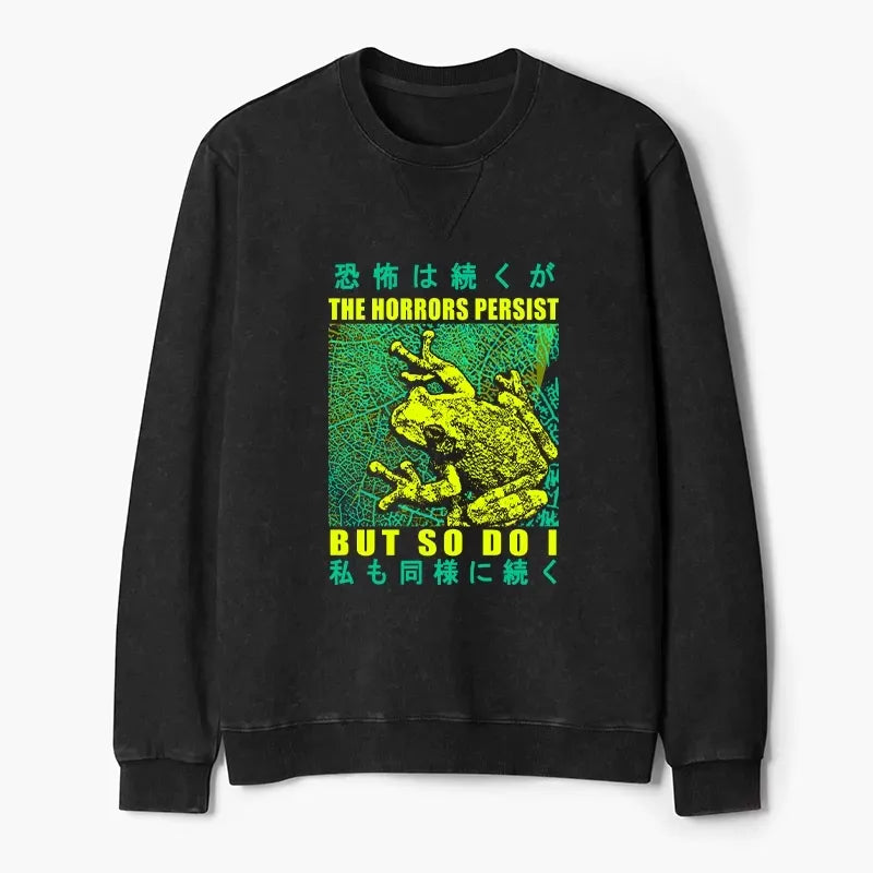 Japanese Frog Sweatshirt for Gift