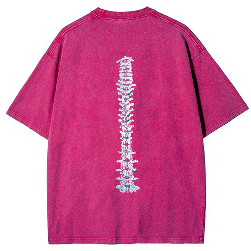 japanese vintage washed t-shirt for streetwear