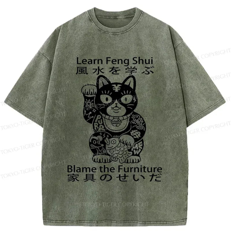 kyoto lion washed t-shirt for streetwear
