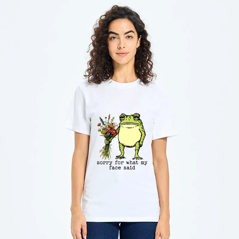 japanese frog sorry mode activated t-shirt