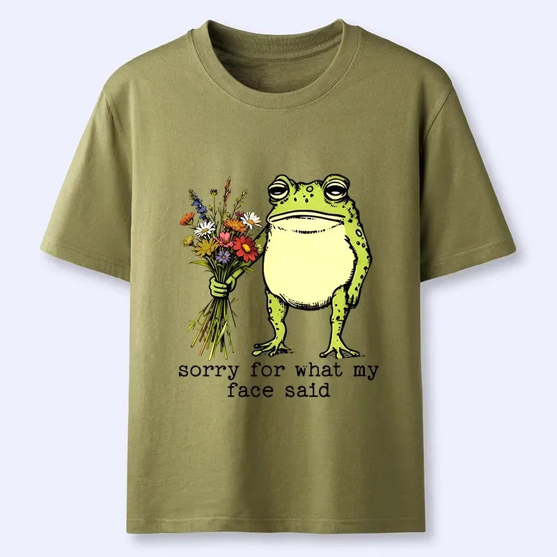 japanese frog sorry mode activated t-shirt