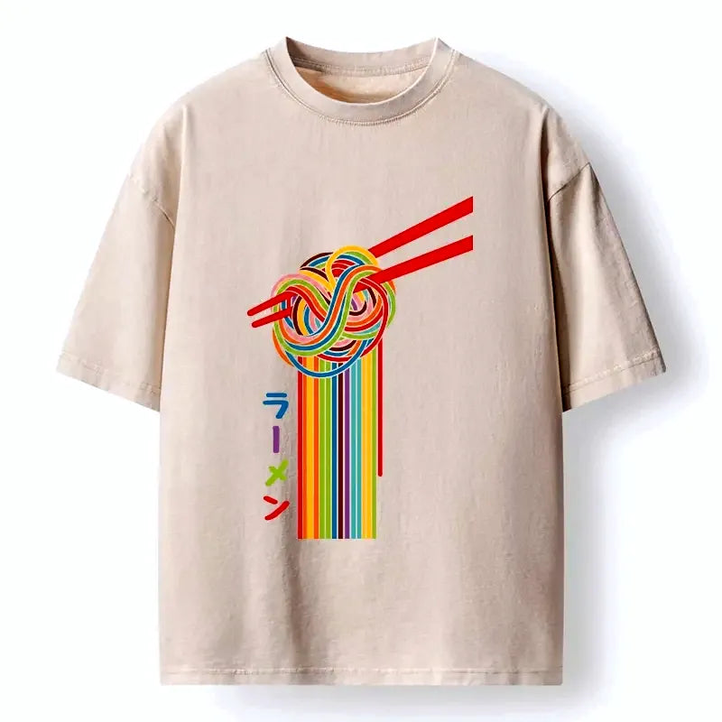 Japanese Vintage Unisex Cotton T-Shirt for Daily Wear