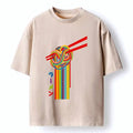 Japanese Vintage Unisex Cotton T-Shirt for Daily Wear