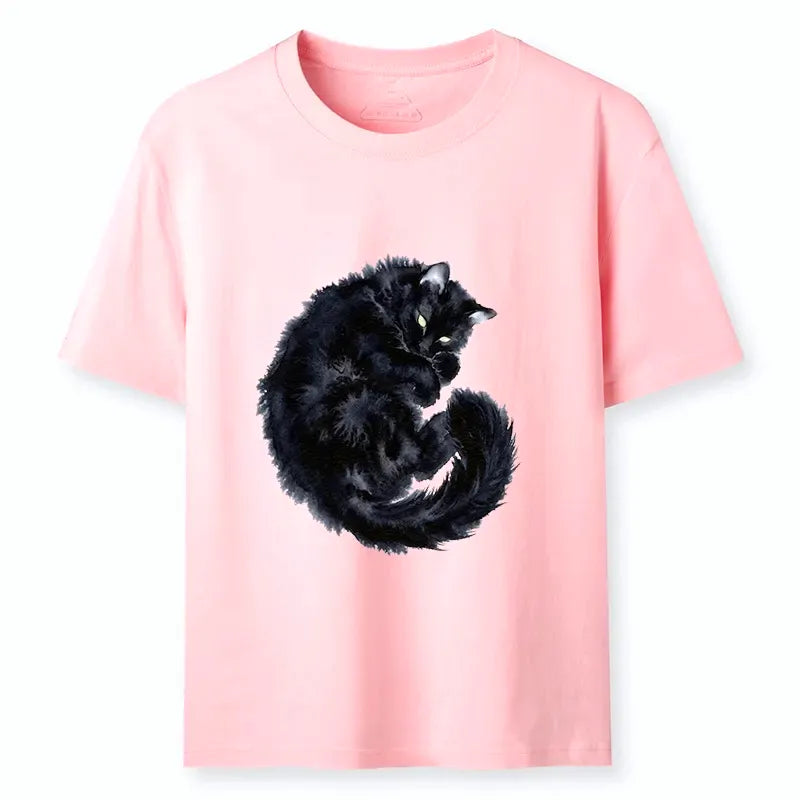 Japanese cat t-shirt for daily wear