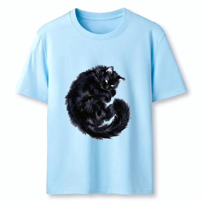 Kyoto-Lion Dark Cat Rest Mode Classic T-Shirt