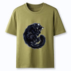 Kyoto-Lion Dark Cat Rest Mode Classic T-Shirt