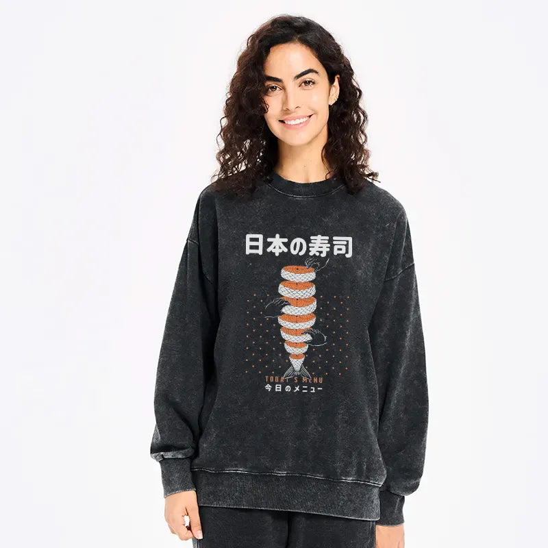 Kyoto lion washed sweatshirt daily wear
