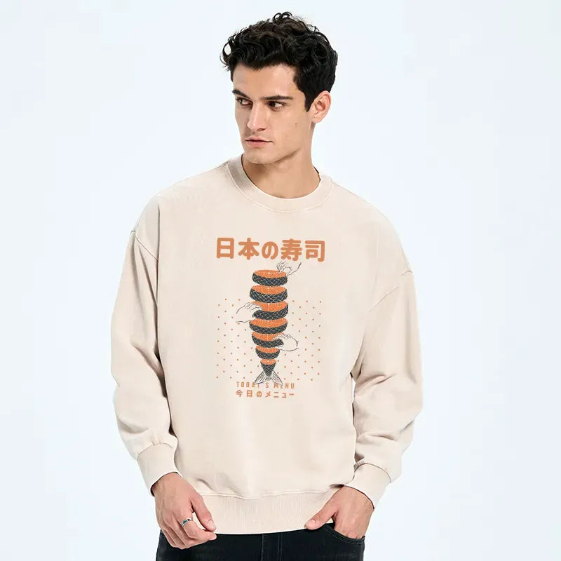 comfortable Japanese streetwear sweatshirt trendy