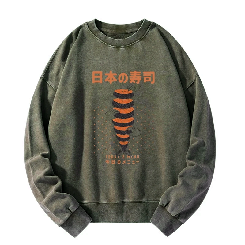 Kyoto lion washed sweatshirt daily wear
