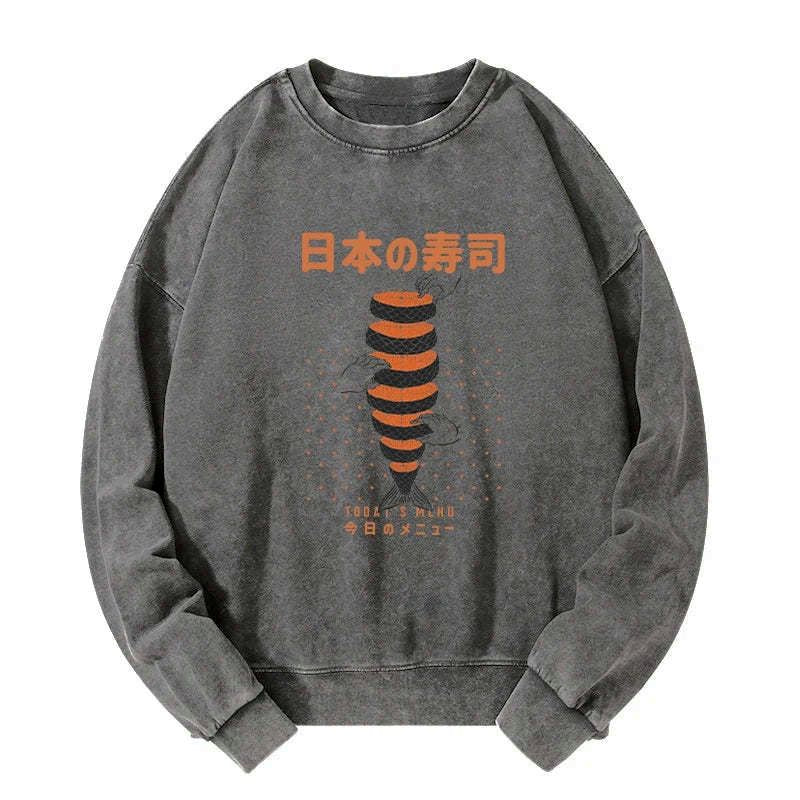 Kyoto lion washed sweatshirt daily wear
