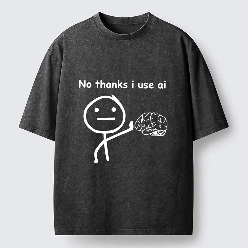 Tokyo?Tiger Meme Skip Brain Use Ai Washed T?-Shirt