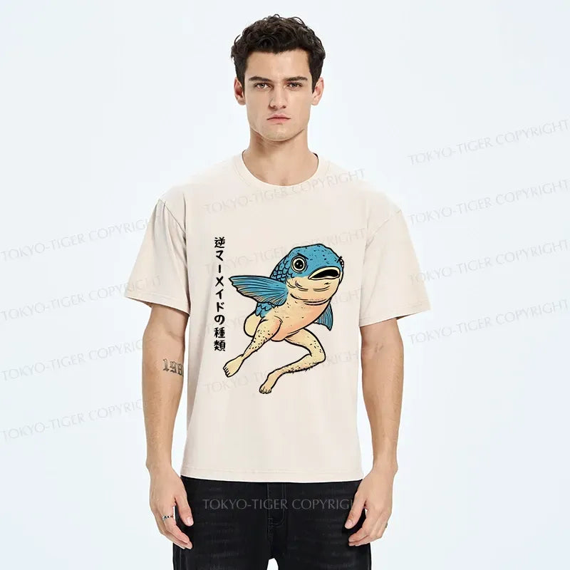Kyoto Lion Japanese Washed T-Shirt on Sale