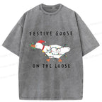 Funny Stupid Goose Christmas T-Shirt Gift Idea