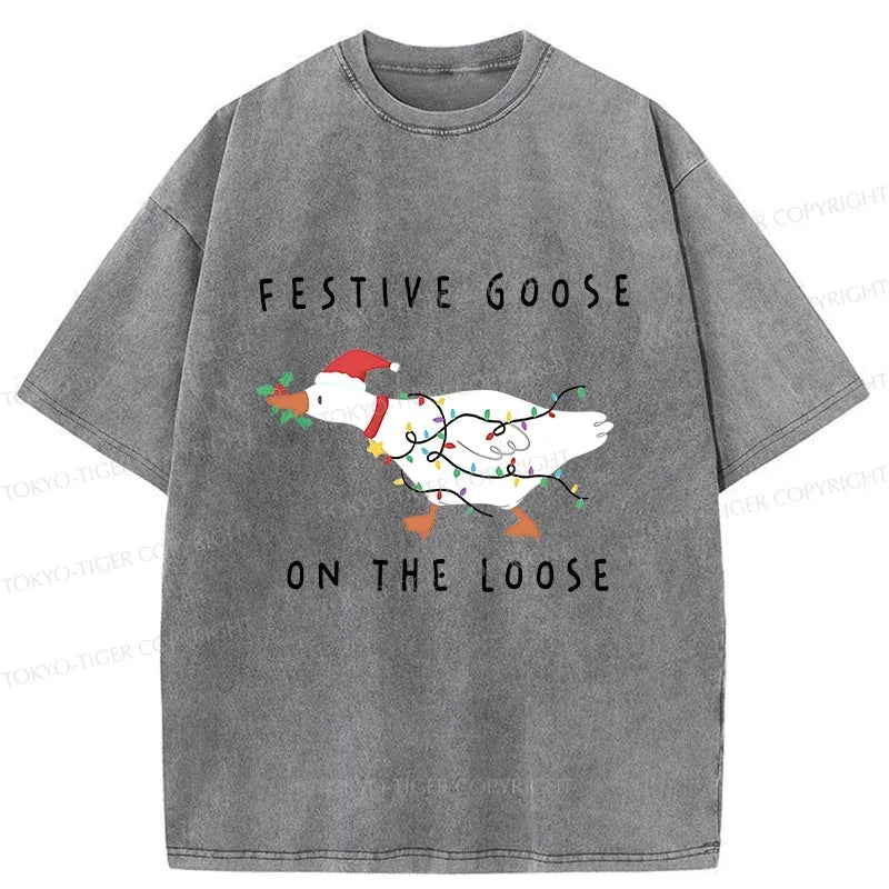 Funny Stupid Goose Christmas T-Shirt Gift Idea