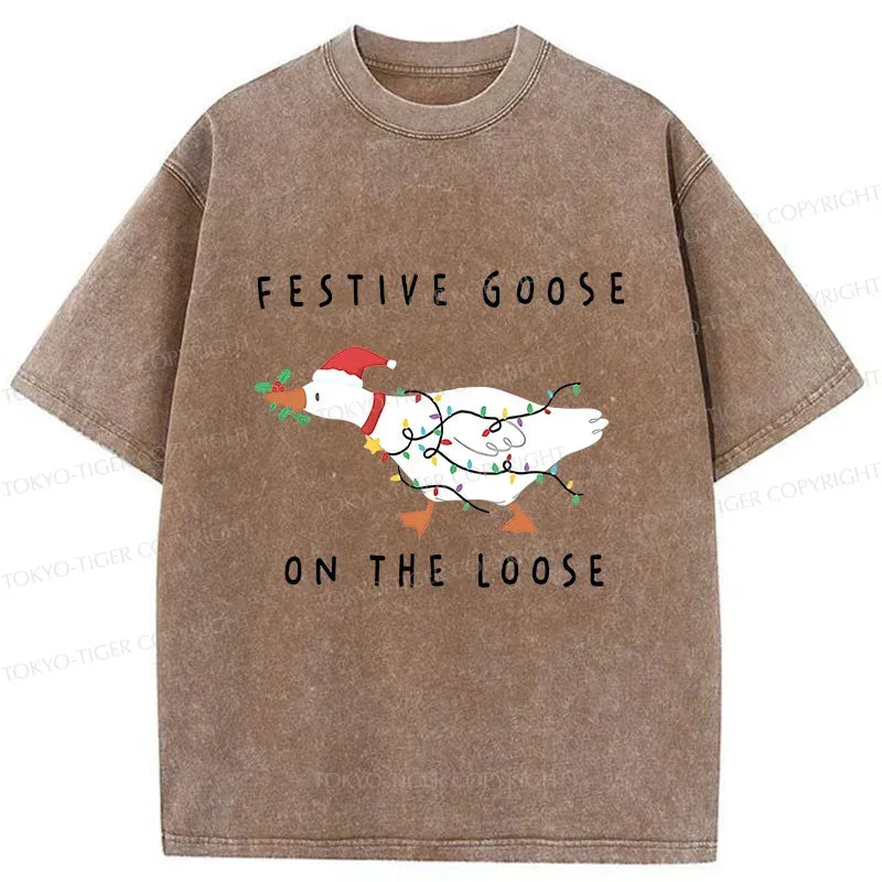 Funny Stupid Goose Christmas T-Shirt Gift Idea