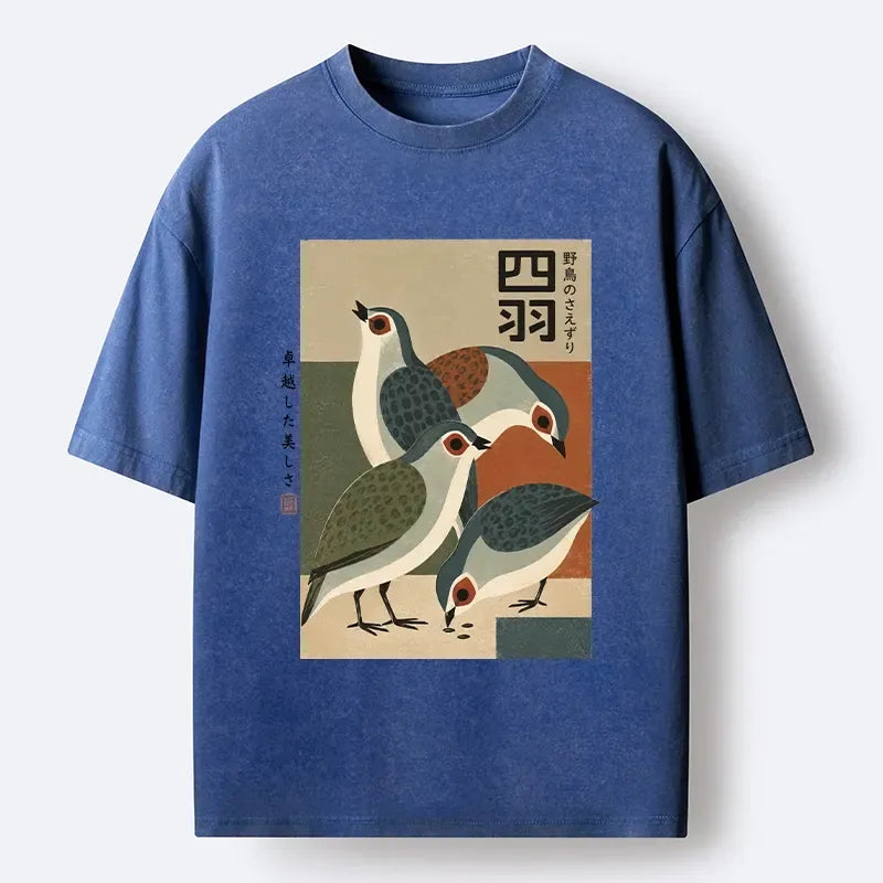 Kyoto-Lion Washed Cotton Tee on Sale