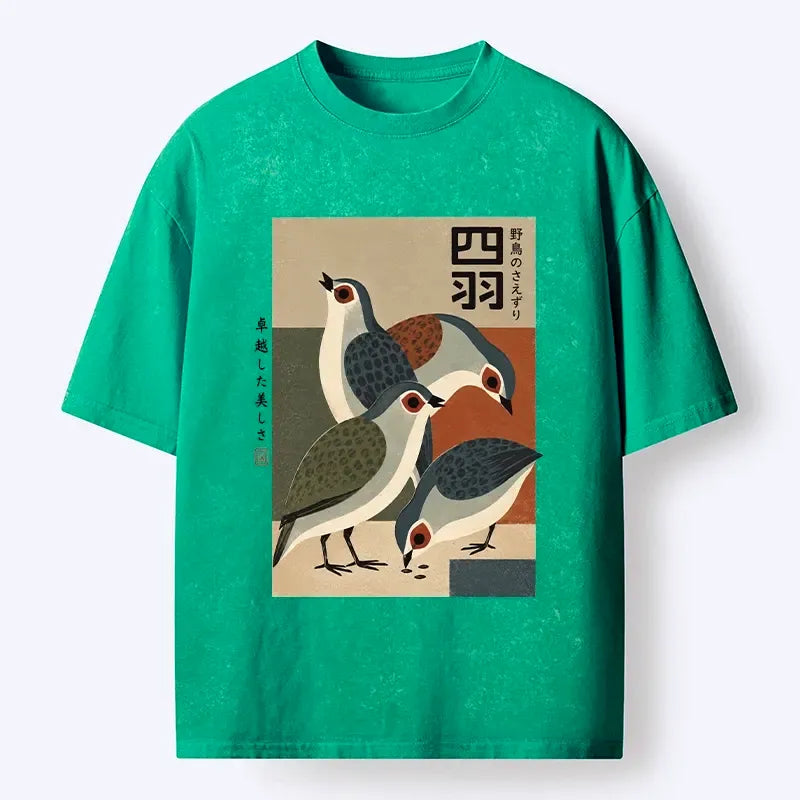 Vintage Japanese T-Shirt for Daily Wear