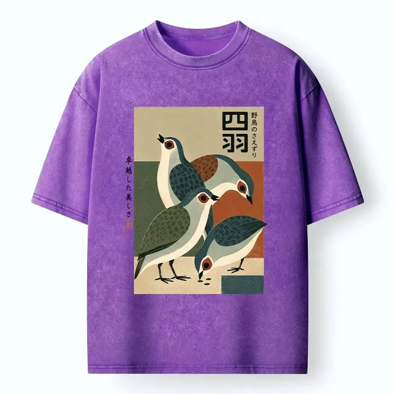 Kyoto-Lion Washed Cotton Tee on Sale