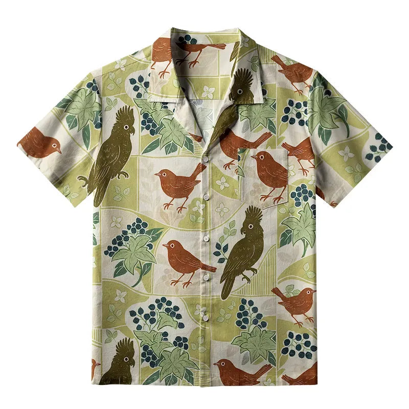 Watercolor Japanese Shirt for Beach Days