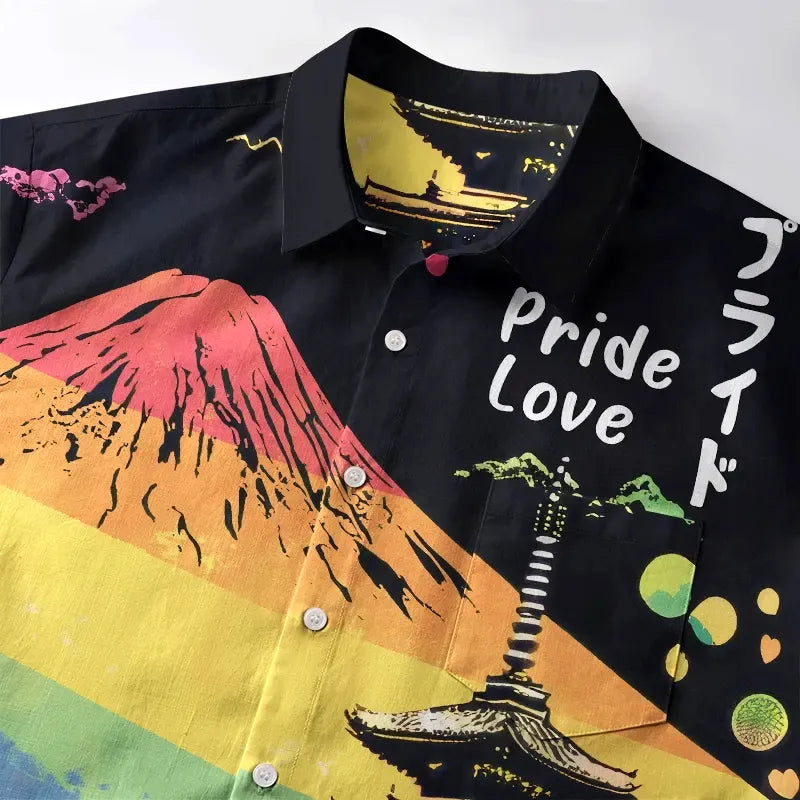 Kyoto Lion Button-up for Summer