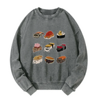 cute cat sushi sweatshirt for japanese style