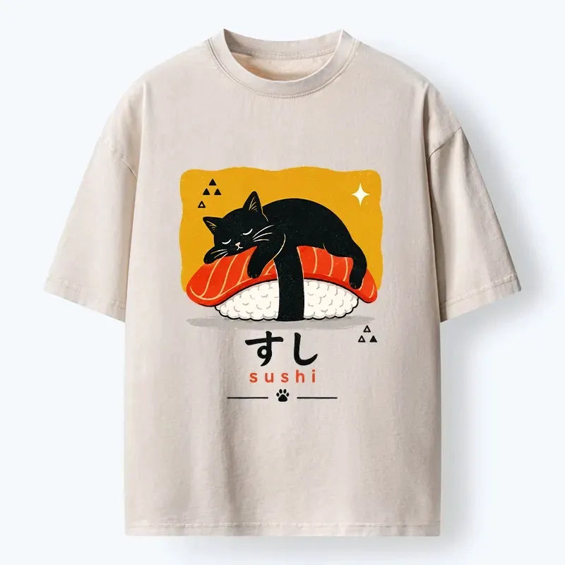 Kyoto-Lion Napping Cat Shirt Limited Edition