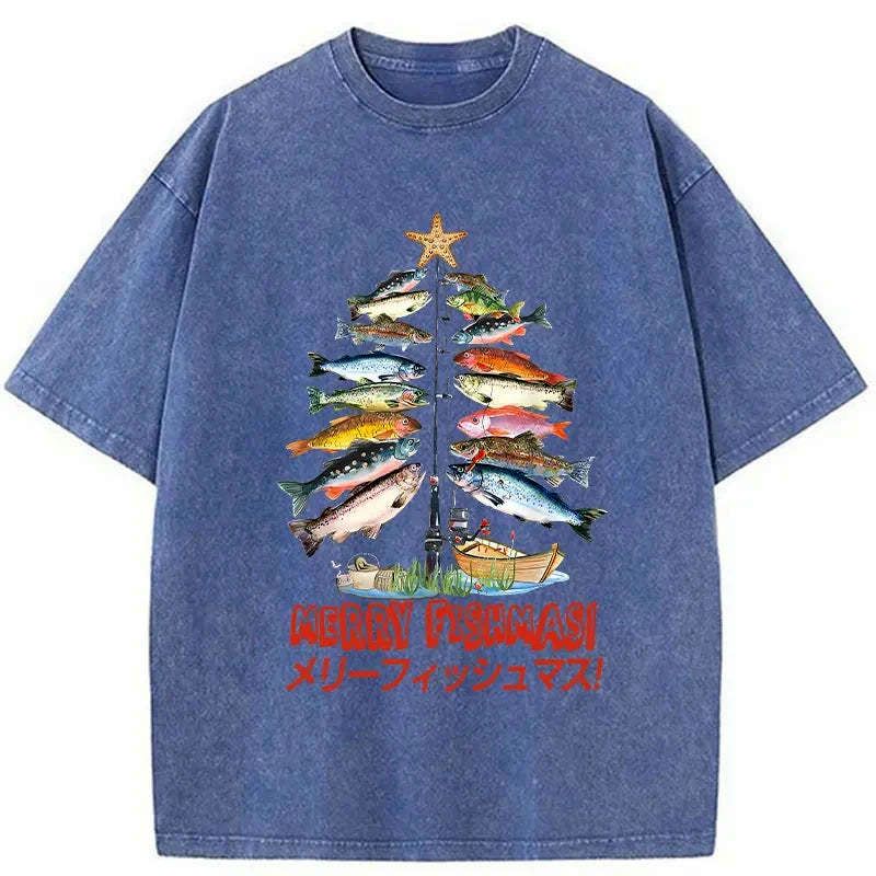 Japanese Christmas Tree Fish T-Shirt