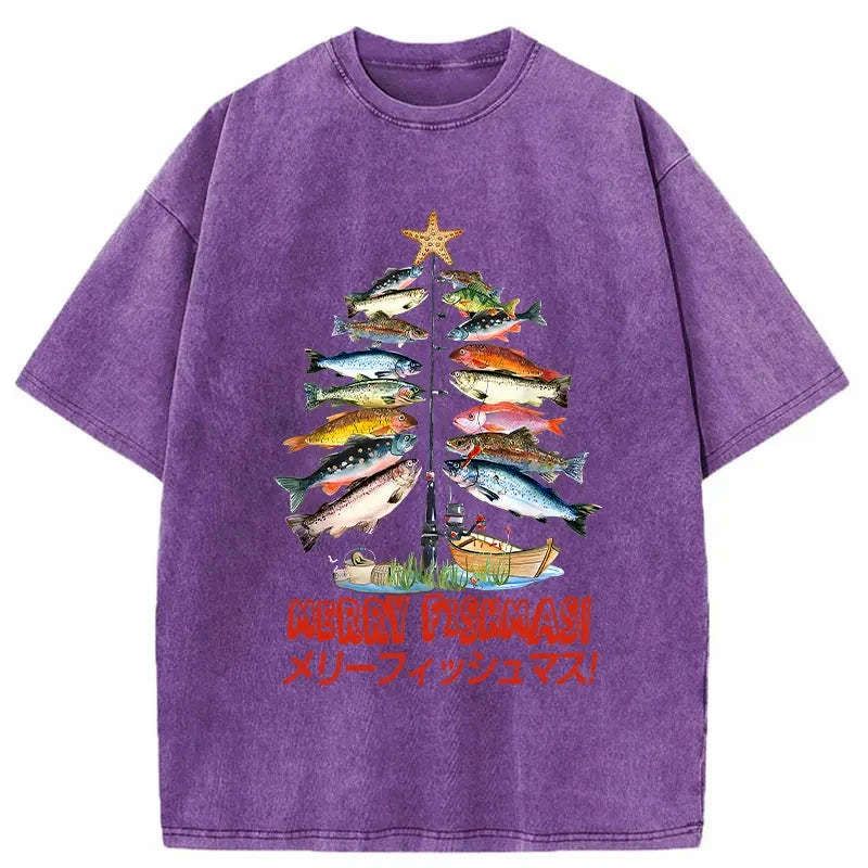 Japanese Christmas Tree Fish T-Shirt