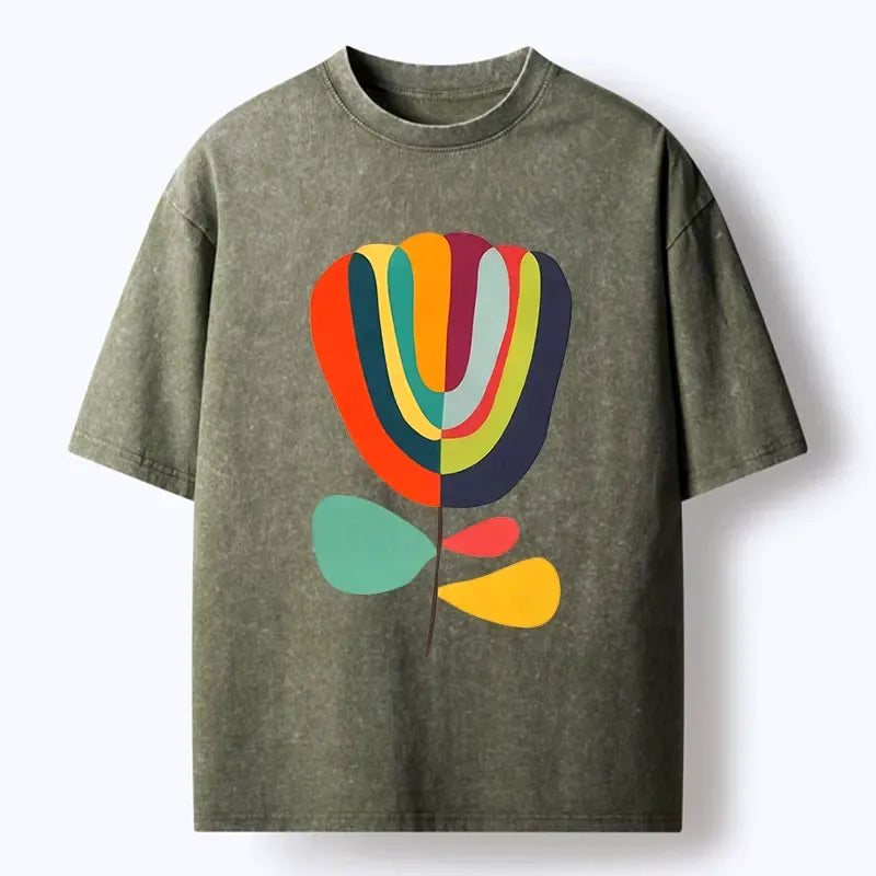retro minimalist Kyoto Lion t-shirt
