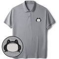 Unisex frog embroidered polo t-shirt